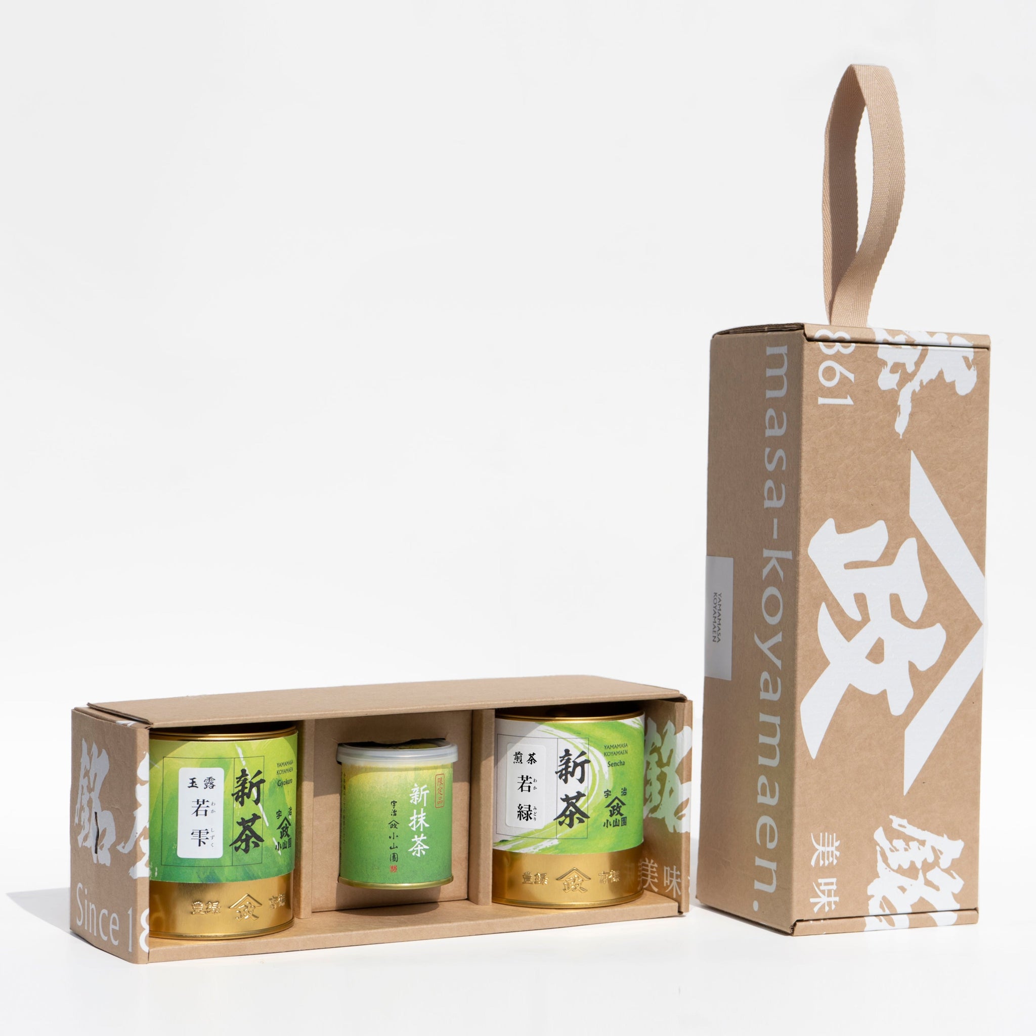 新茶セット】3点セット（抹茶／玉露／煎茶） – 山政小山園